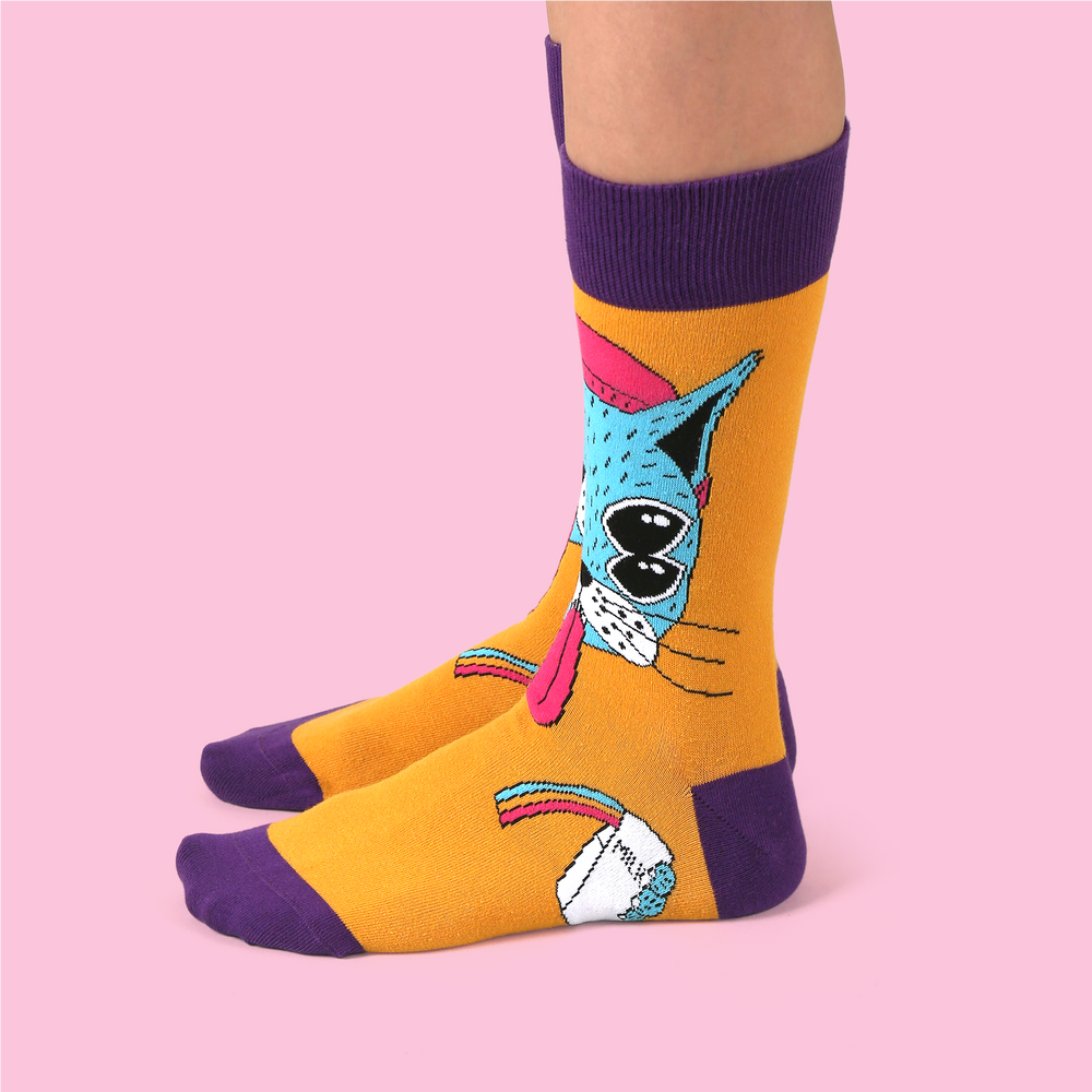 Wise Cat Socks